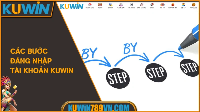 Đăng Nhập KUWIN - Truy Cập An Toàn Vào Game Tức Thì 2026 8 Các bước đăng nhập tài khoản KUWIN